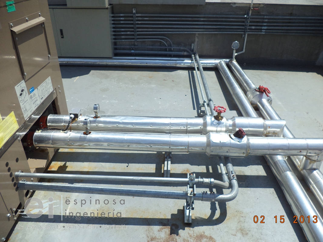 CSJ Manizales tuberias Chiller